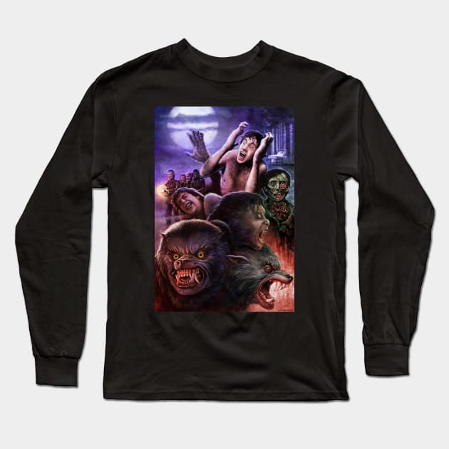 Beware the Moon Long Sleeve T-Shirt by Ostrander